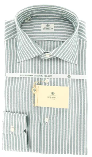 Luigi Borrelli Green Shirt – Size: 15.75 US / 40 EU