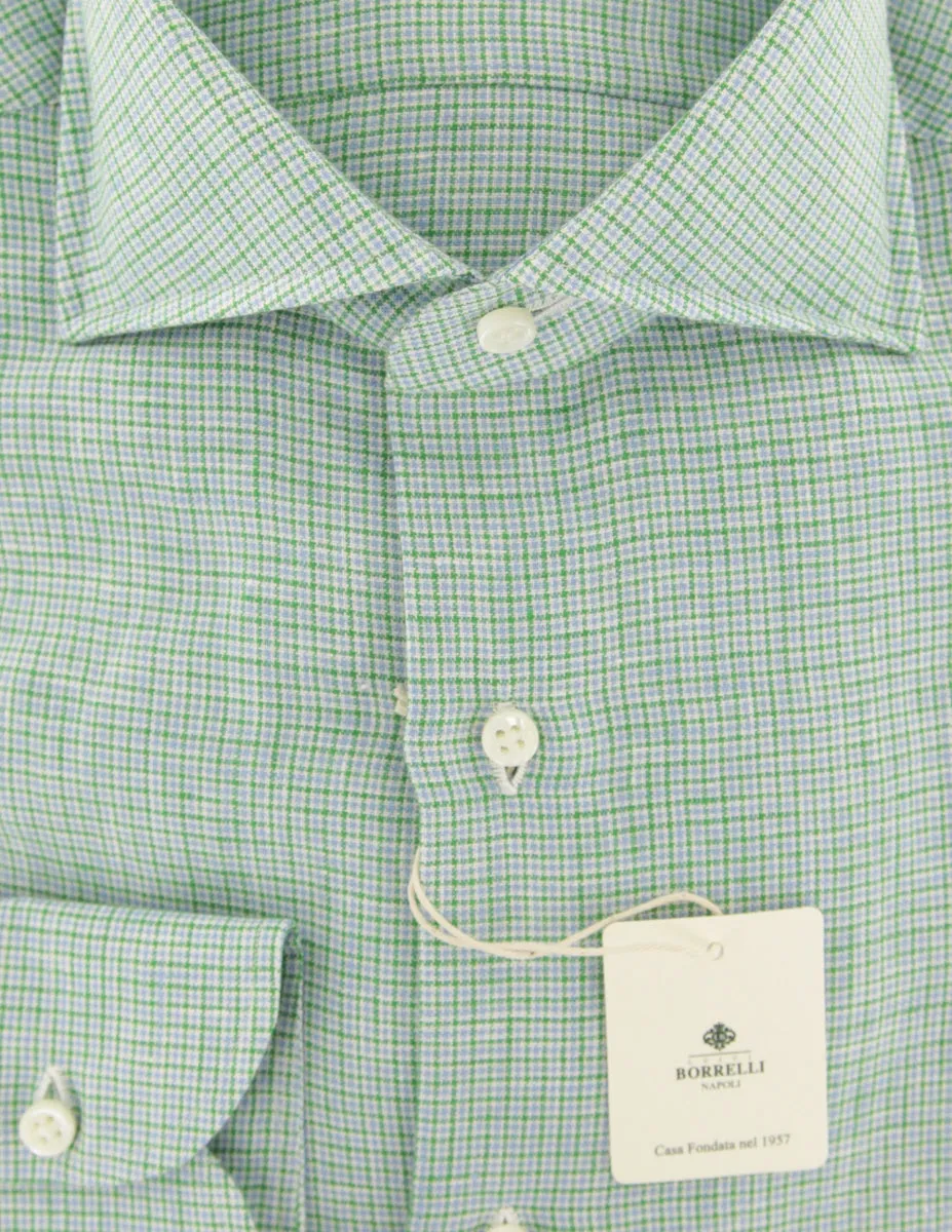 Luigi Borrelli Green Shirt - Slim