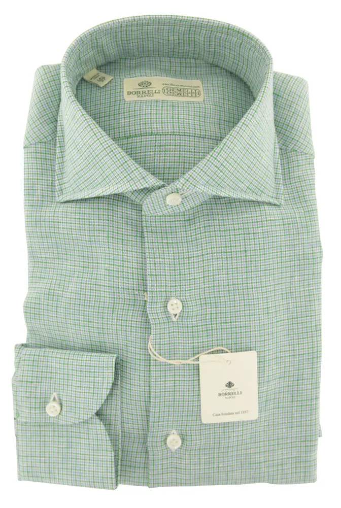 Luigi Borrelli Green Shirt - Slim