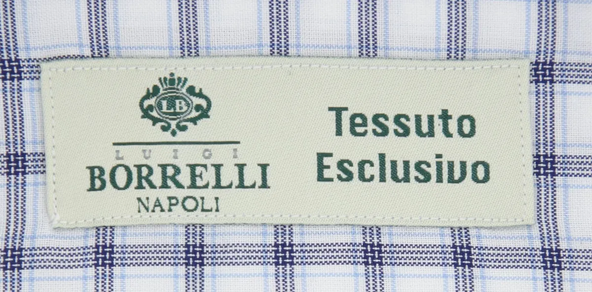 Luigi Borrelli Navy Blue Shirt - Extra Slim