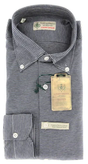 Luigi Borrelli Navy Blue Shirt – Size: S US / S EU
