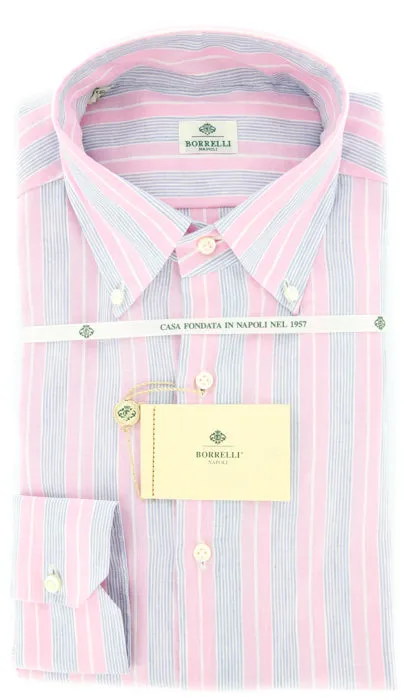 Luigi Borrelli Pink Shirt – Size: 16.5 US / 42 EU