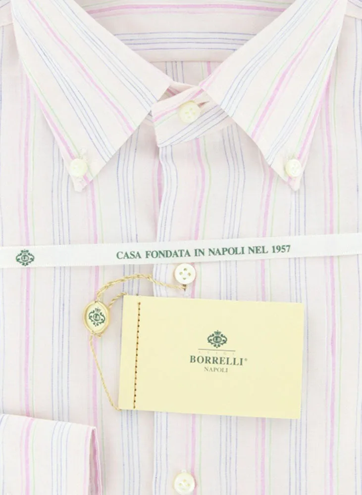 Luigi Borrelli Pink Shirt - Slim