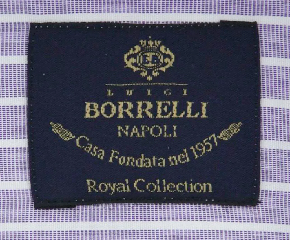 Luigi Borrelli Purple Shirt - Slim