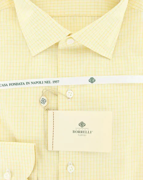 Luigi Borrelli Yellow Shirt – Size: 15.75 US / 40 EU