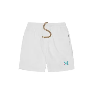 M'$ & DIAMONDS SWEATSHORTS IN WHITE