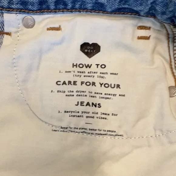 Madewell - Baggy Jean Shorts