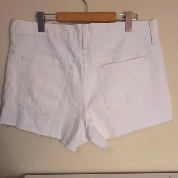 Madewell Relaxed Denim Shorts in Tile White NWT SZ 29