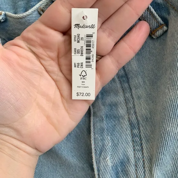 Madewell Relaxed Denim Shorts