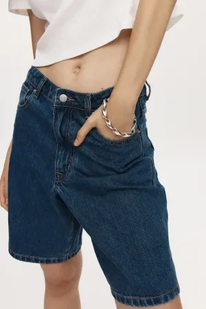 MARLE RELAXED JEAN SHORT HERITAGE BLUE