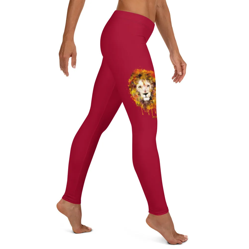 Maroon Long Leggings