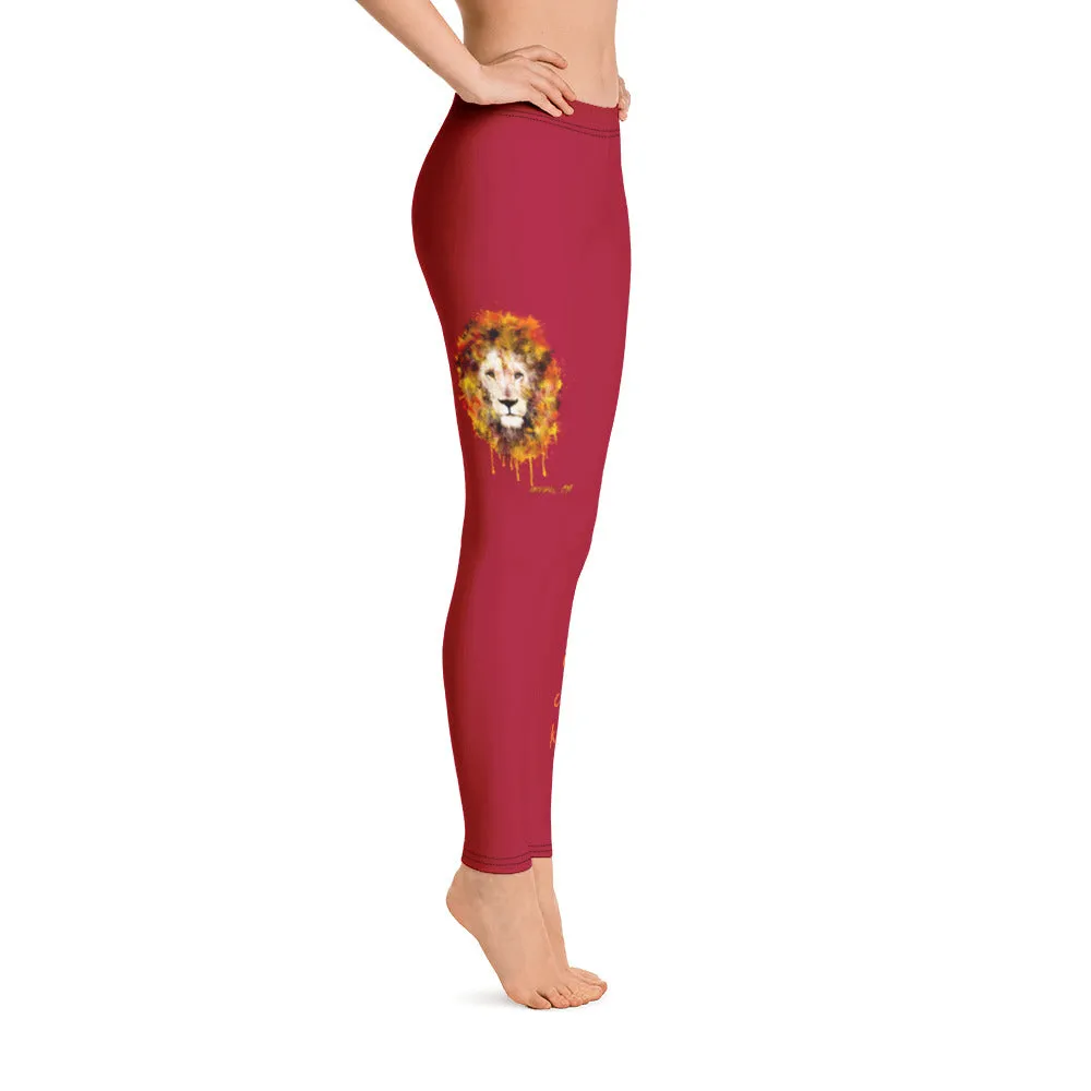 Maroon Long Leggings