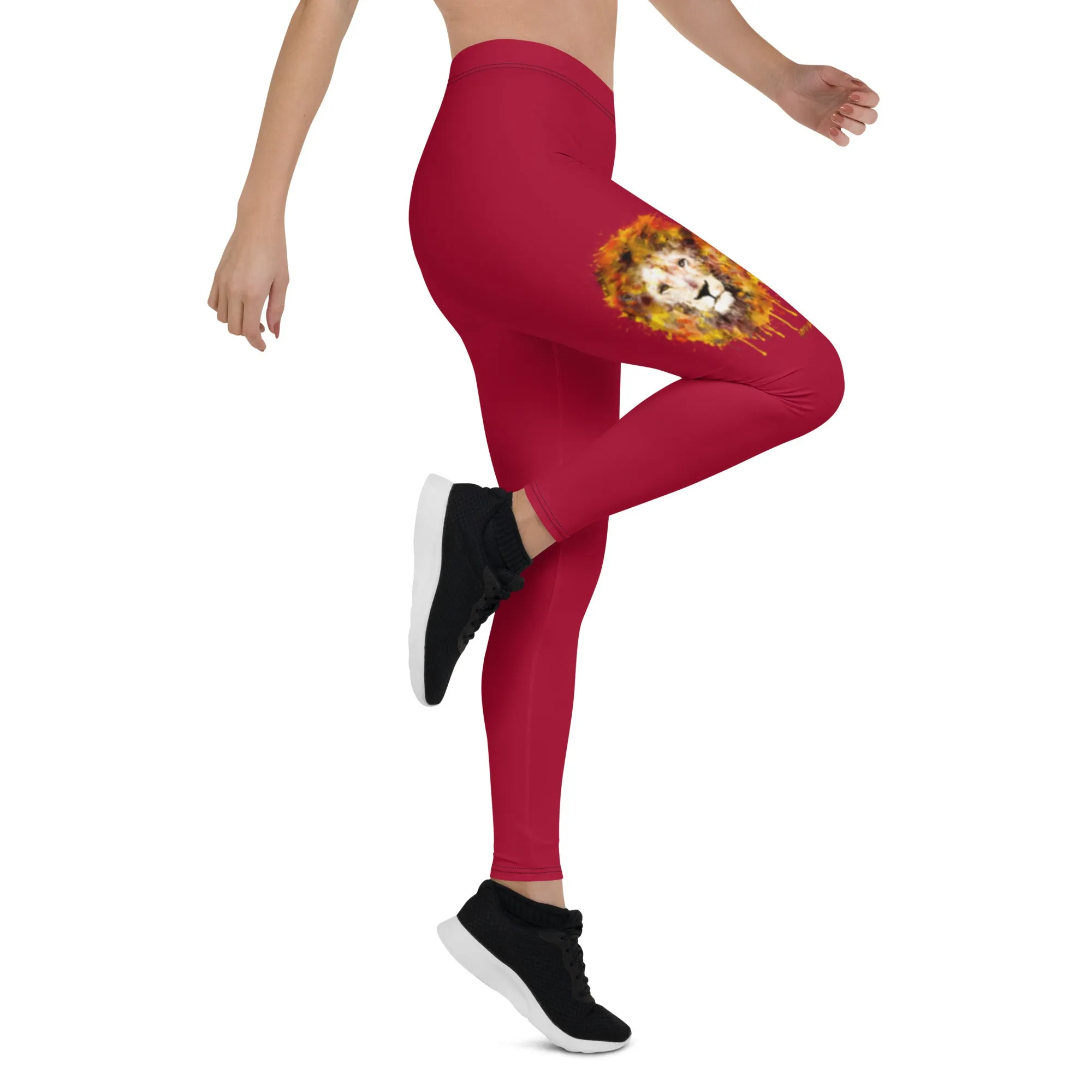 Maroon Long Leggings