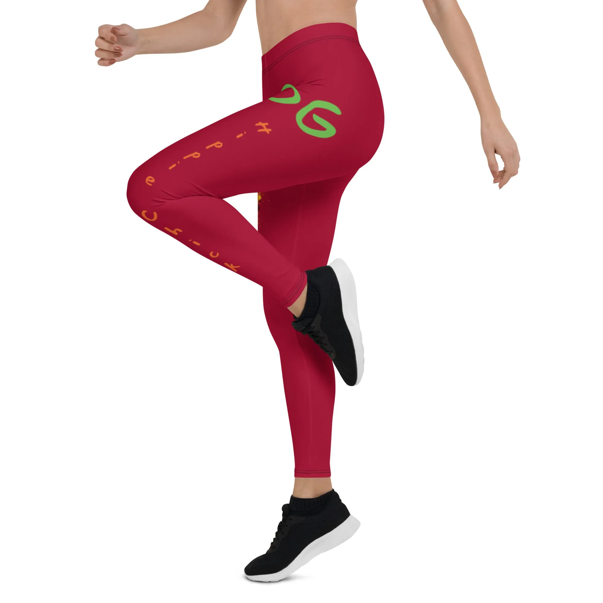 Maroon Long Leggings