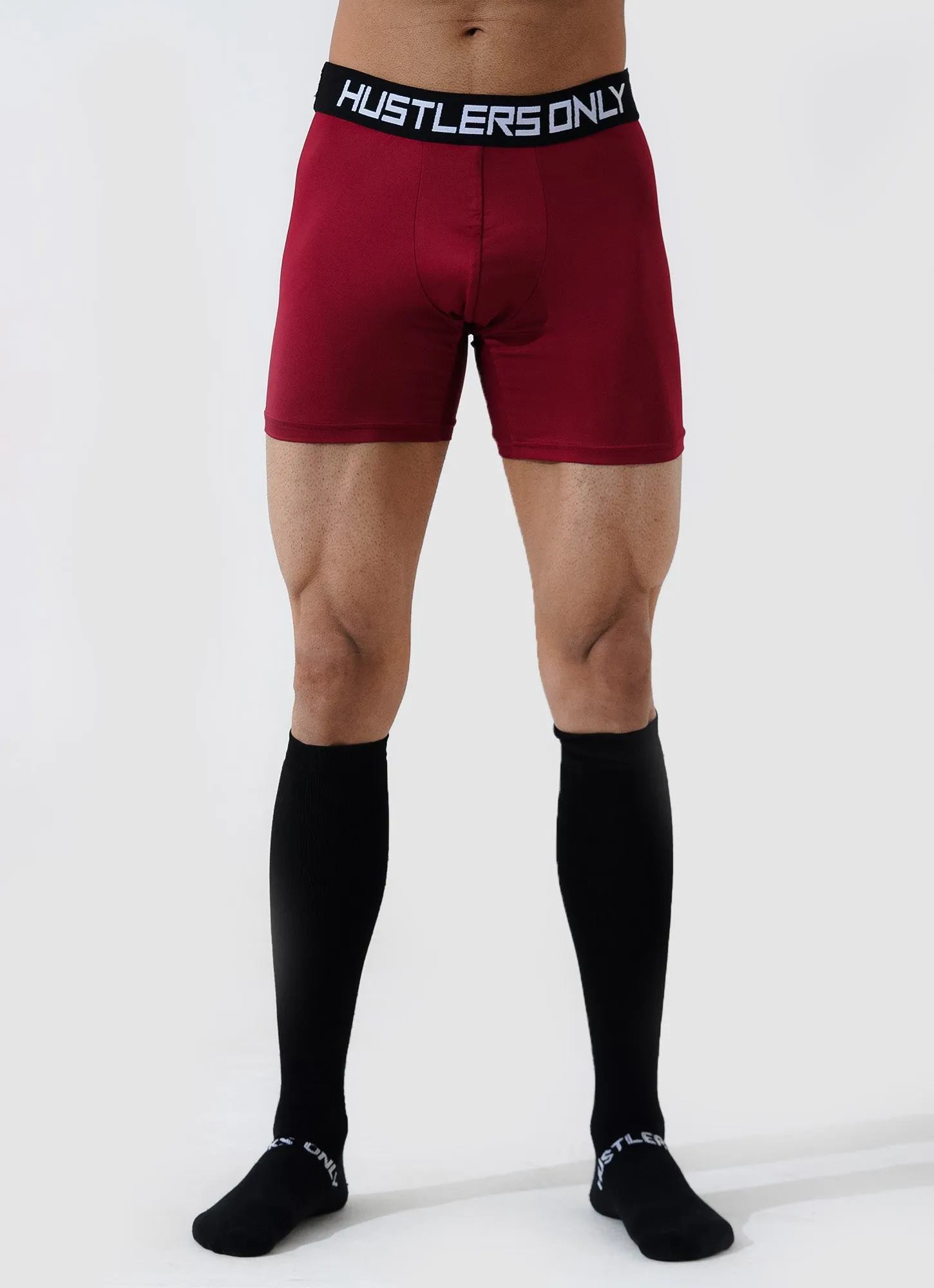 Maroon Soft Boxer Briefs for Men