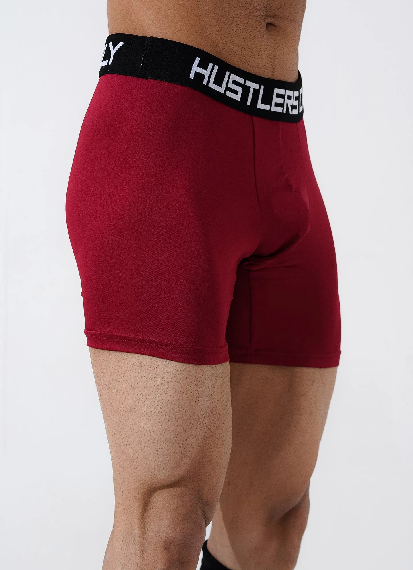 Maroon Soft Boxer Briefs for Men