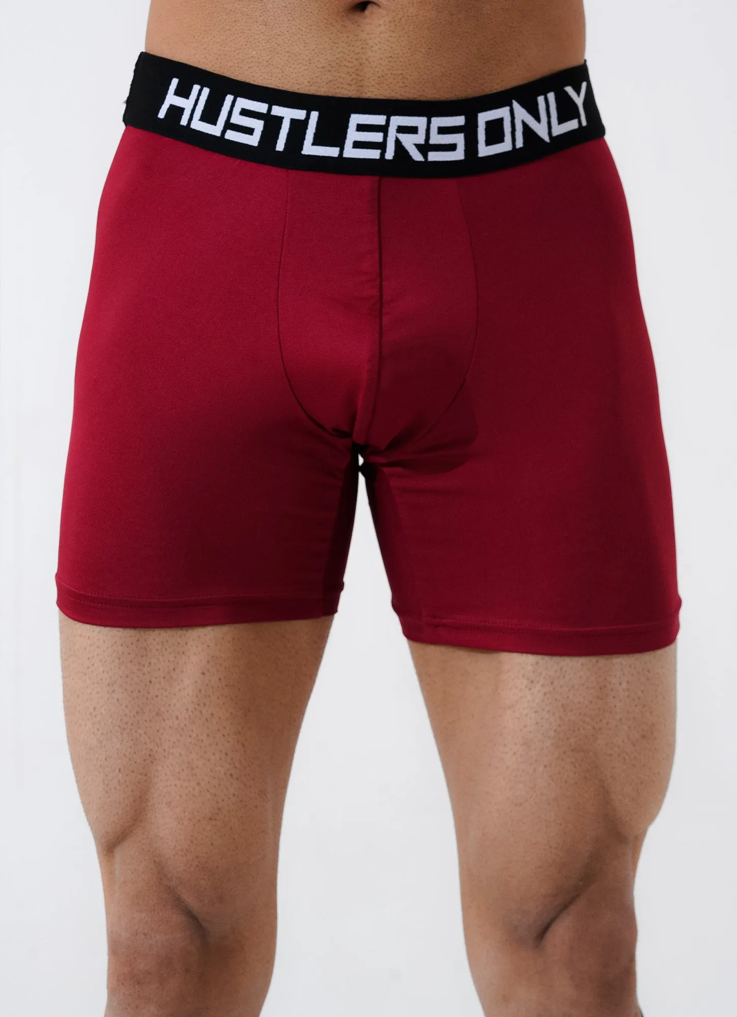 Maroon Soft Boxer Briefs for Men