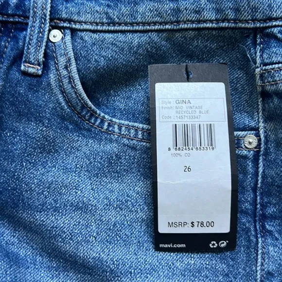 Mavi Gina High Rise Relaxed Shorts Size 26