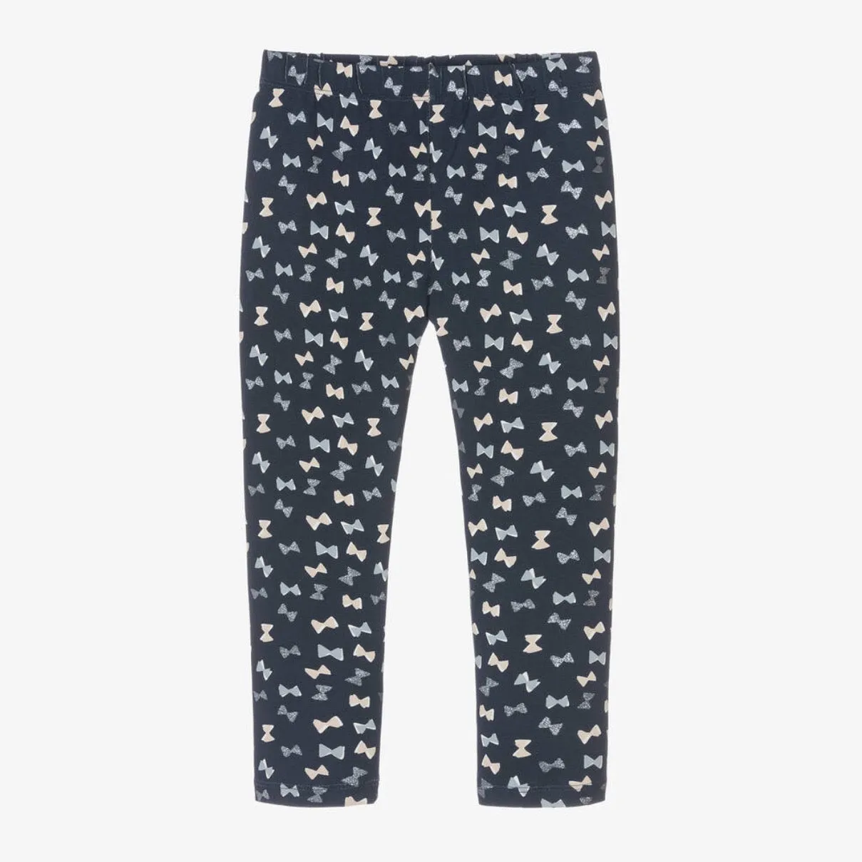 Mayoral Girls Bow Leggings 4704 Navy