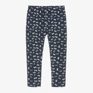 Mayoral Girls Bow Leggings 4704 Navy