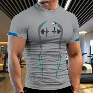 Men Workout Quick Dry Running  Fitness Tops