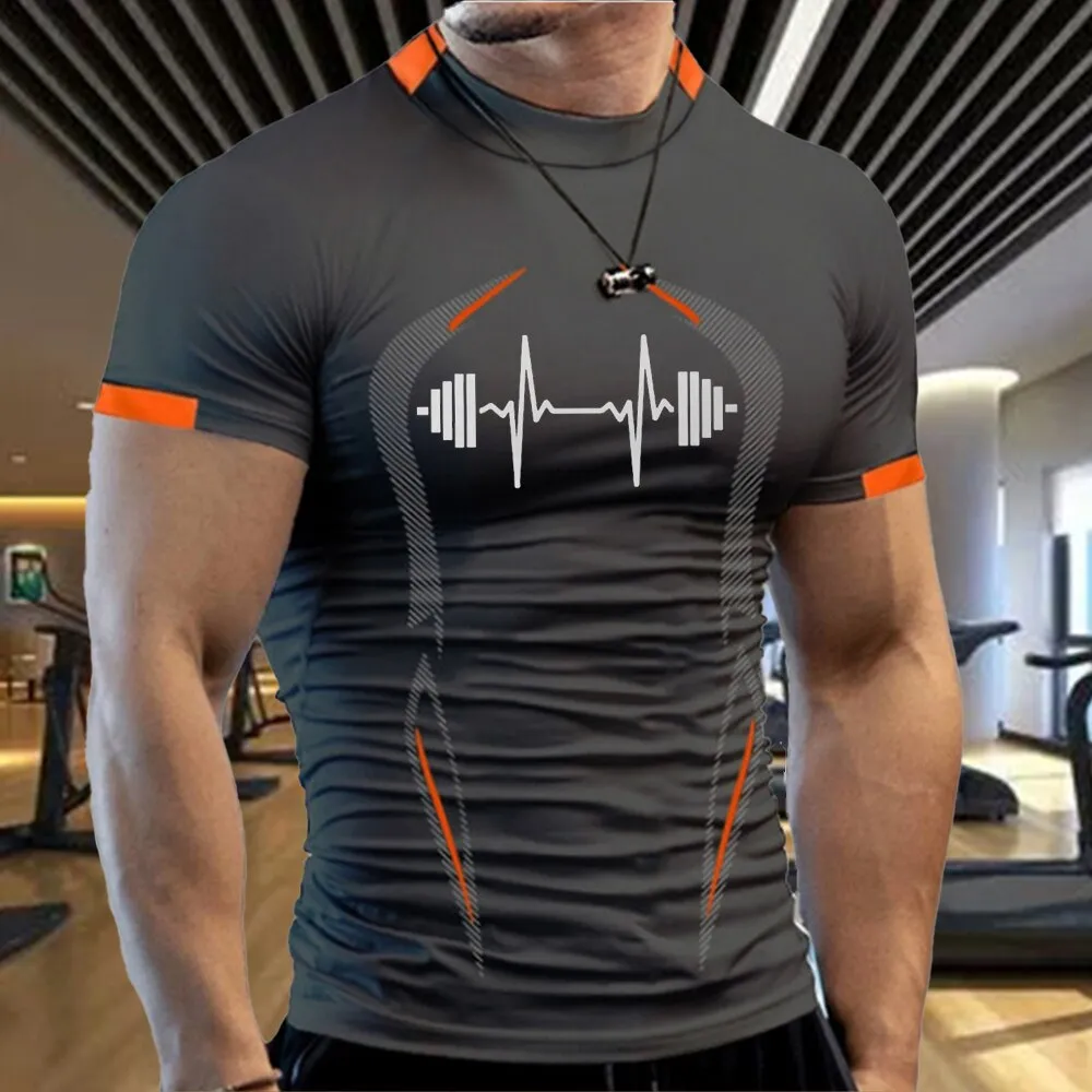 Men Workout Quick Dry Running  Fitness Tops