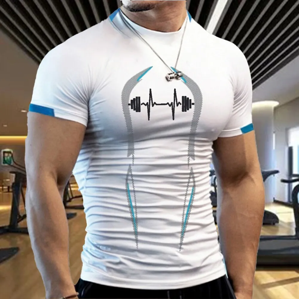 Men Workout Quick Dry Running  Fitness Tops