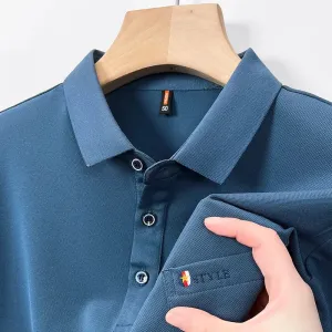 Men's Breathable Solid Polo shirts