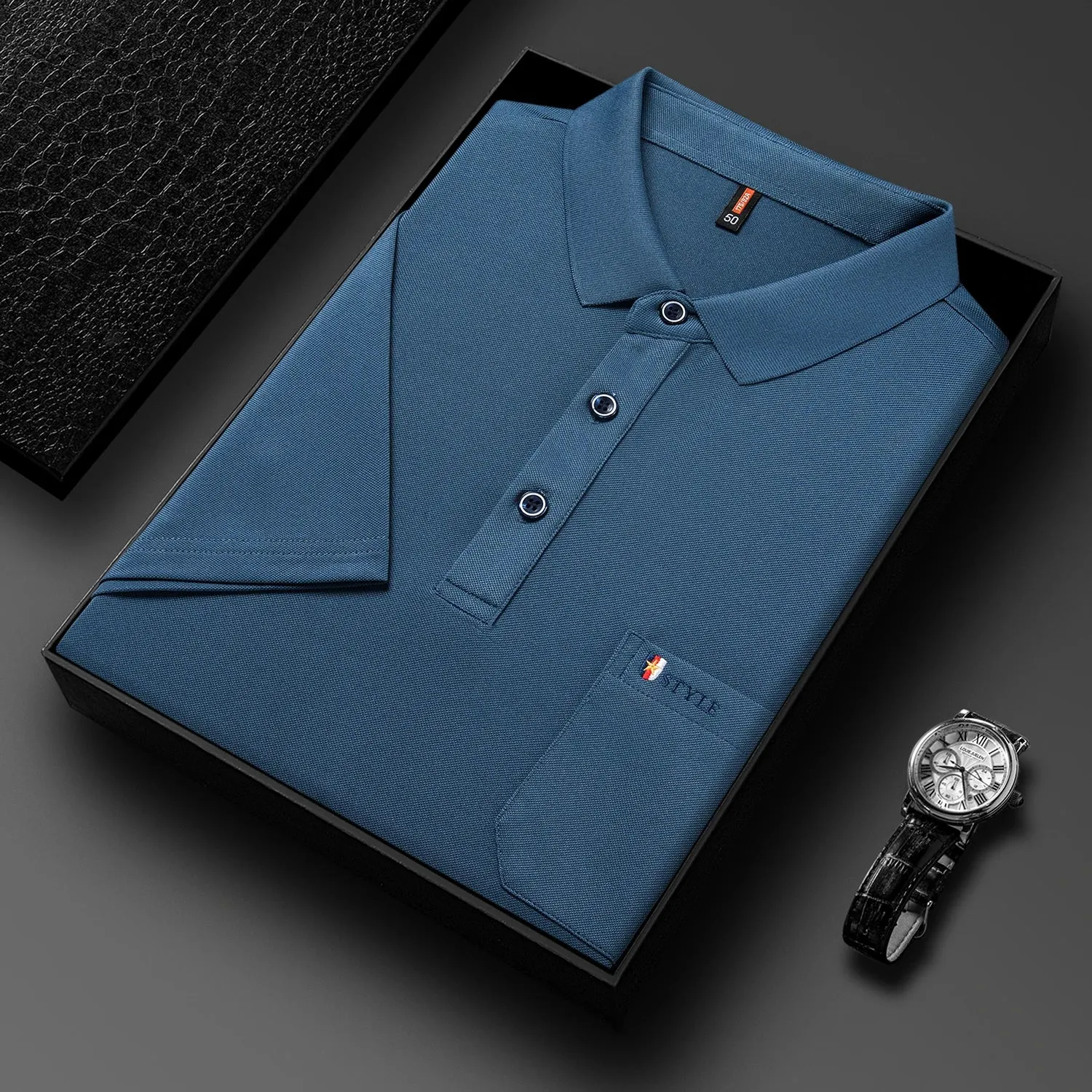 Men's Breathable Solid Polo shirts