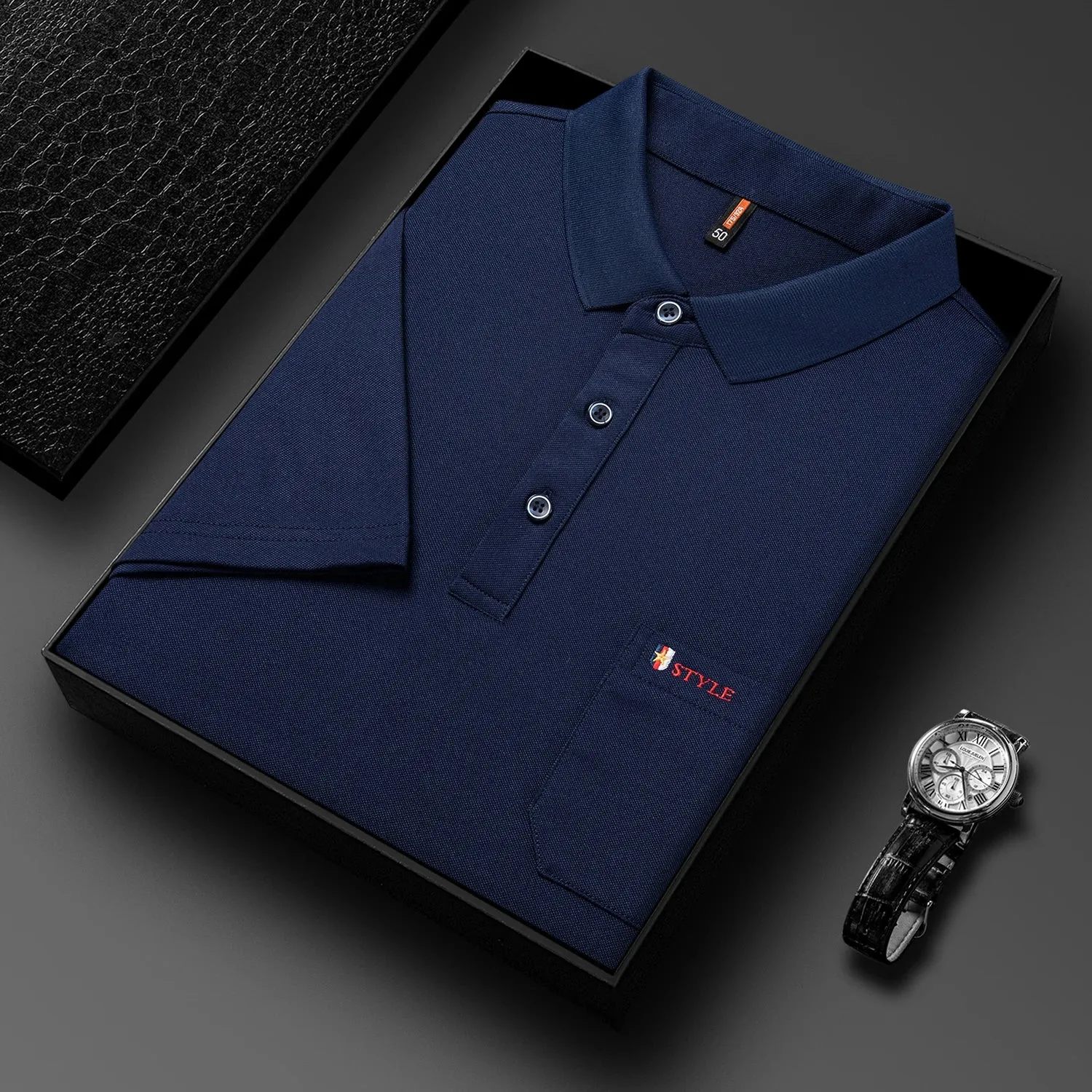 Men's Breathable Solid Polo shirts