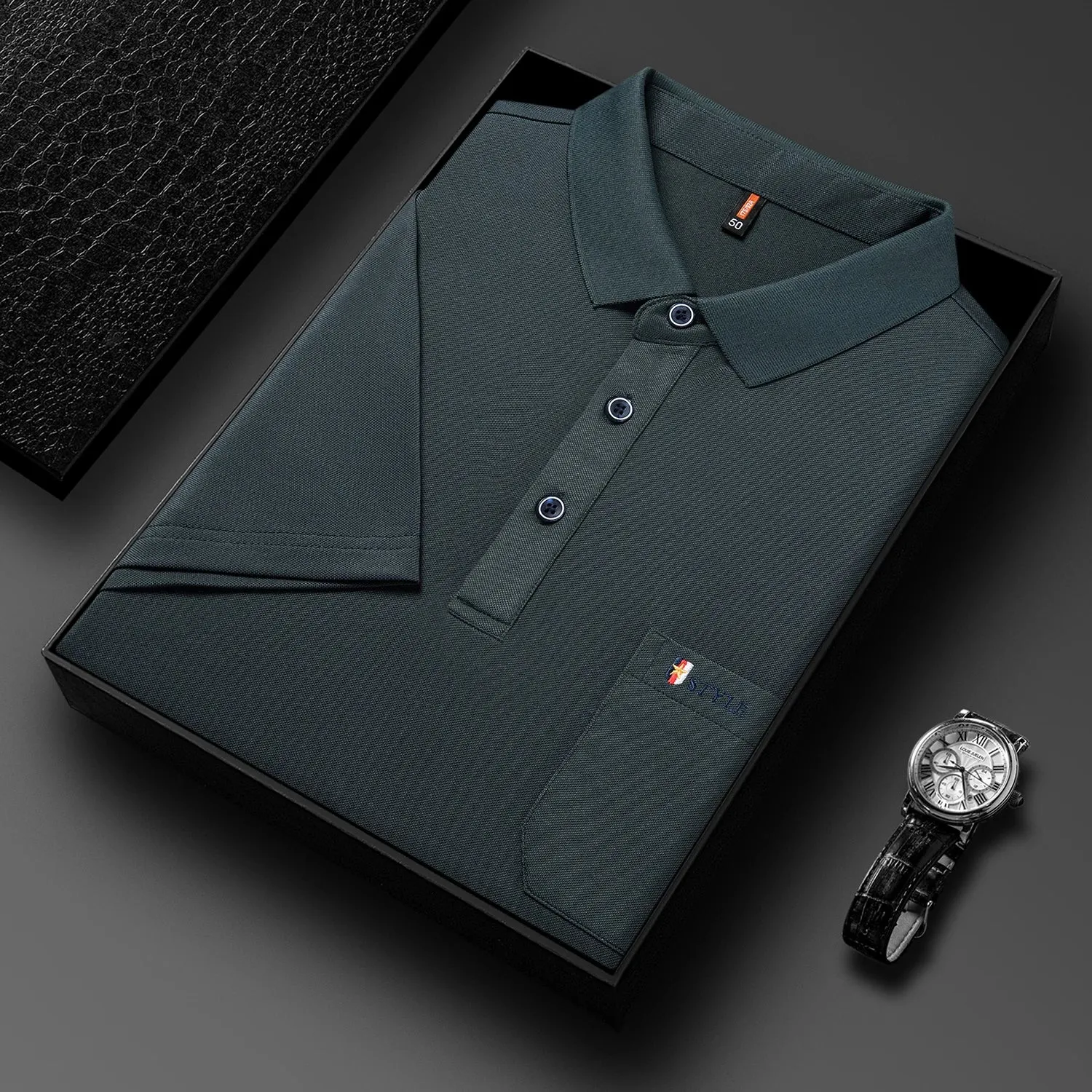 Men's Breathable Solid Polo shirts