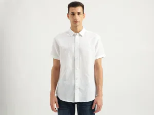 Men's Slim Fit Spread Collar Solid Shirts