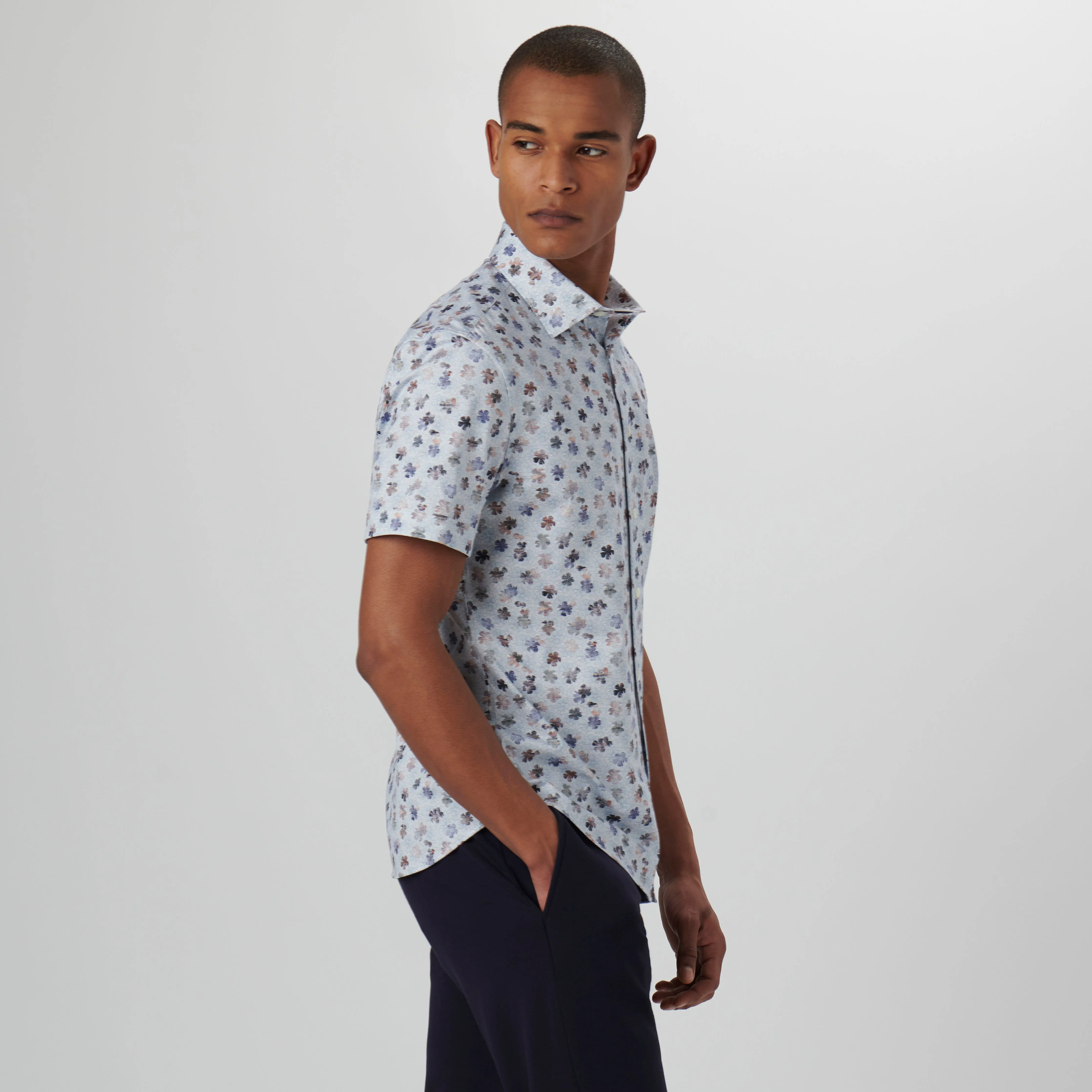 Miles Floral OoohCotton Short Sleeve Shirt