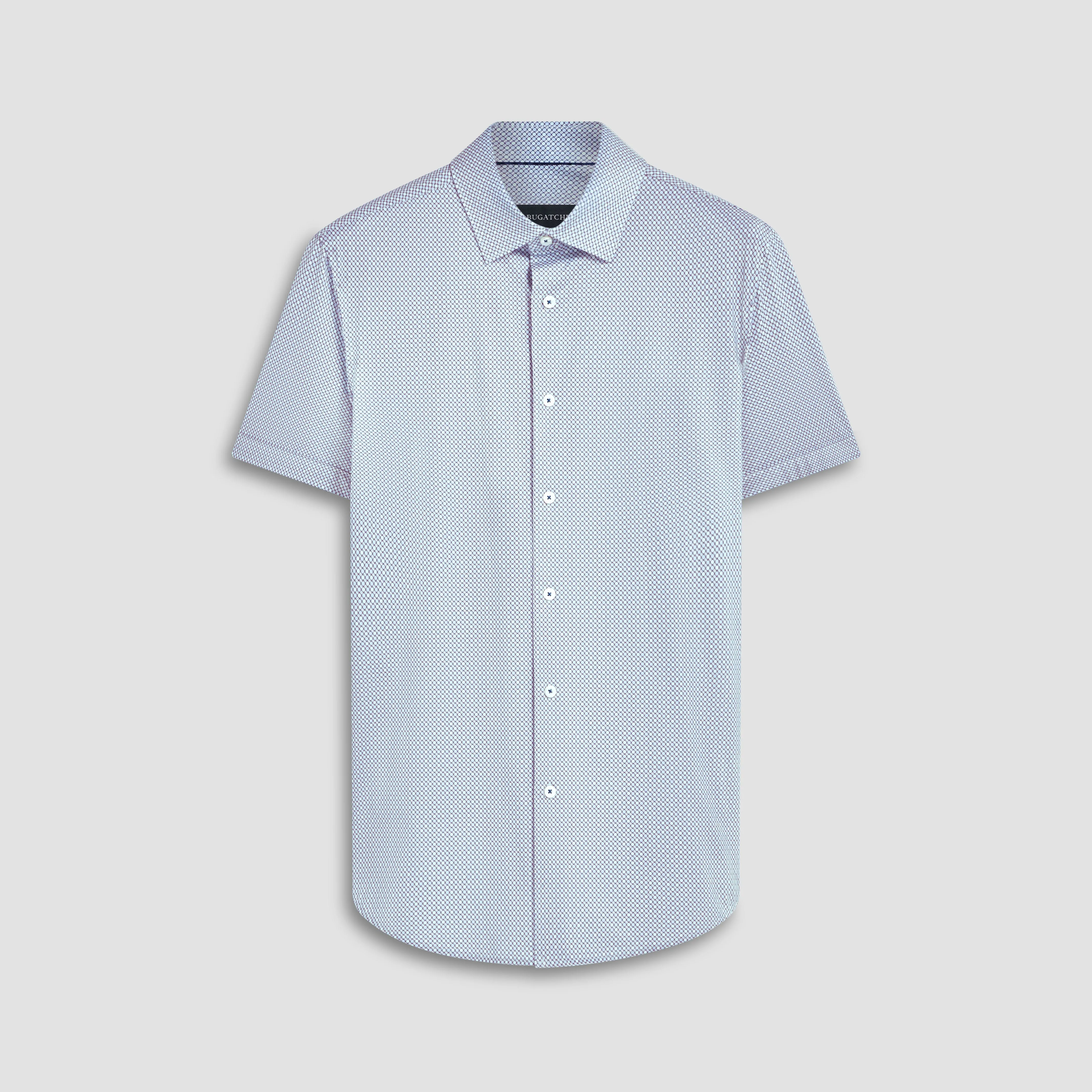 Miles Geometric OoohCotton Short Sleeve Shirt