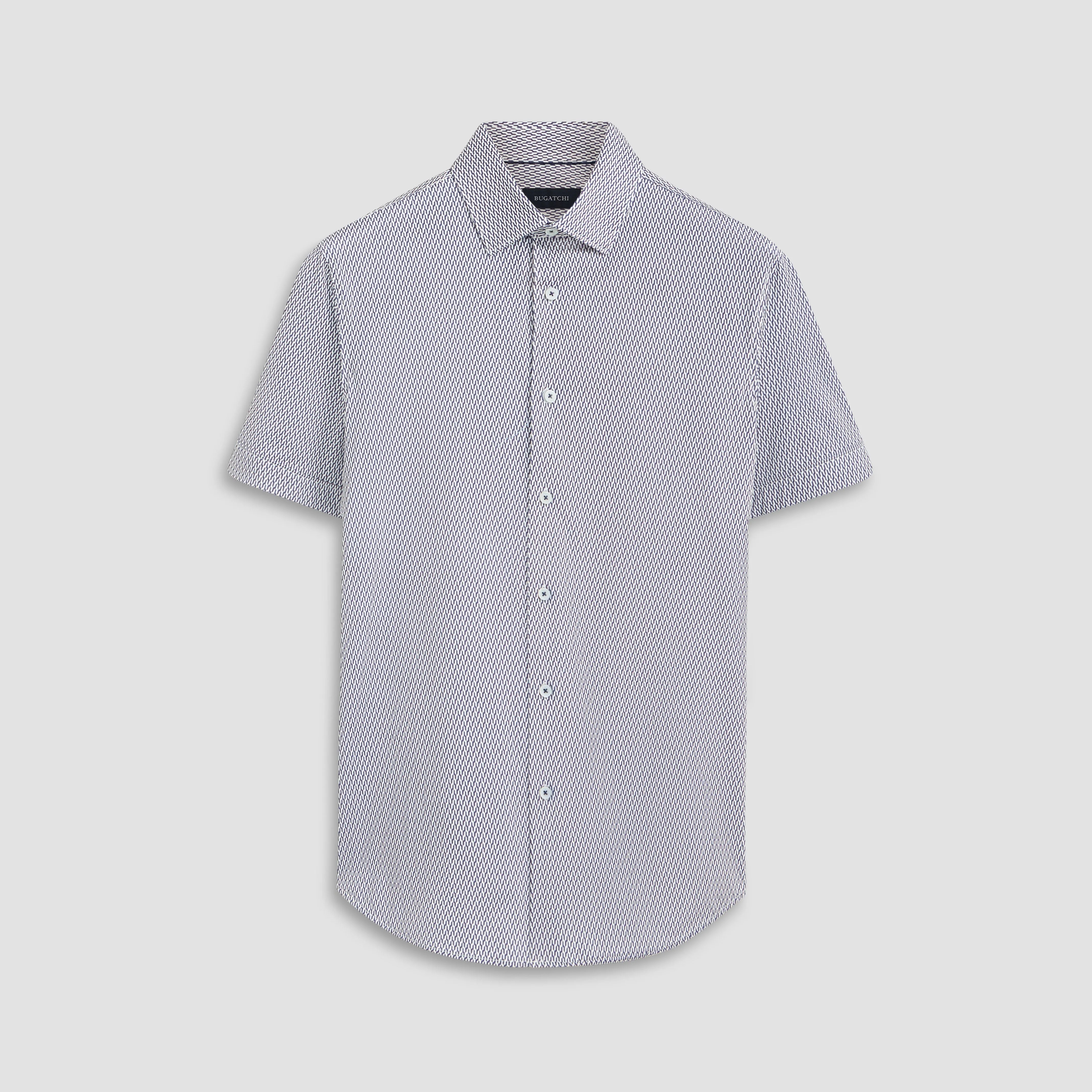 Miles Geometric OoohCotton Short Sleeve Shirt