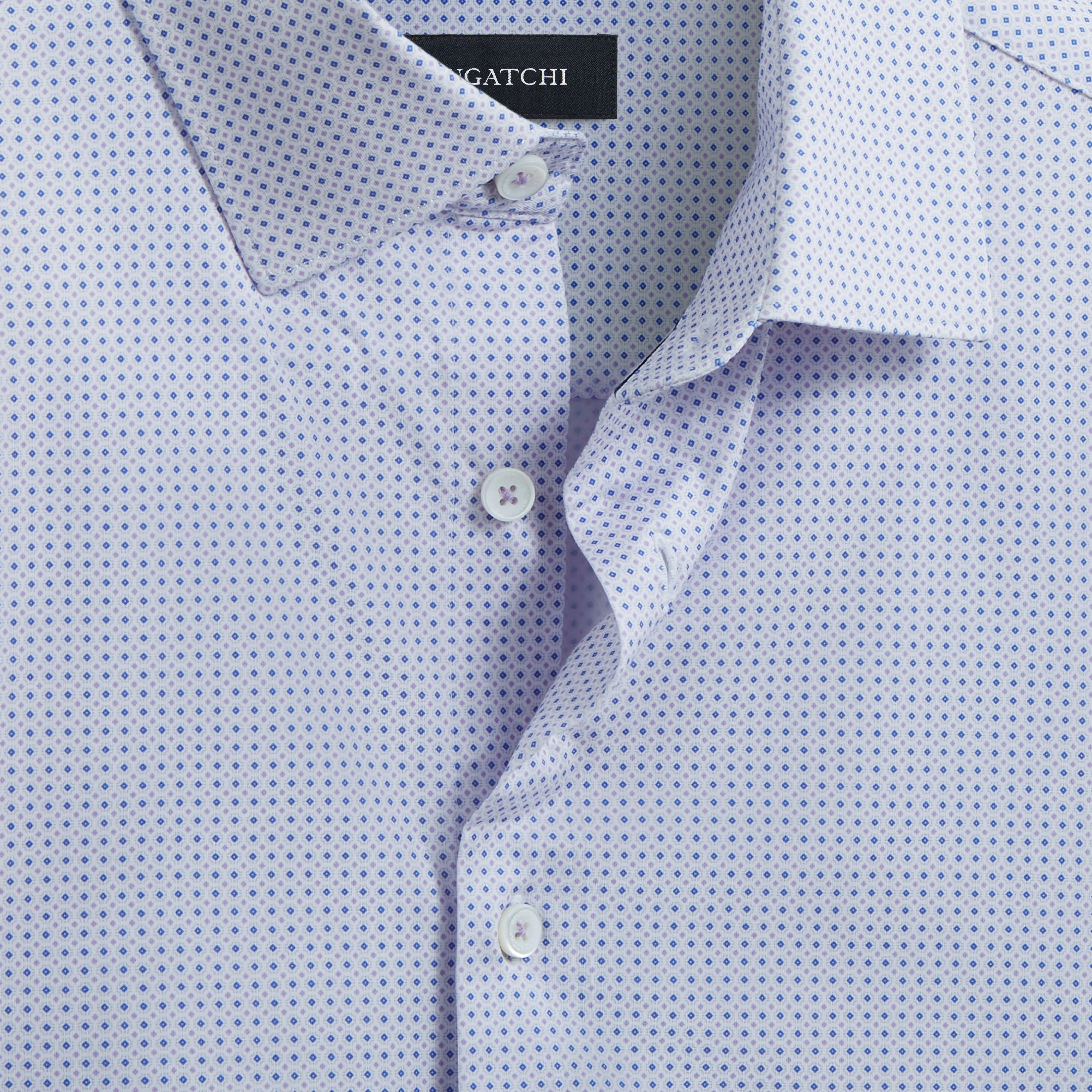 Miles Geometric OoohCotton Short Sleeve Shirt