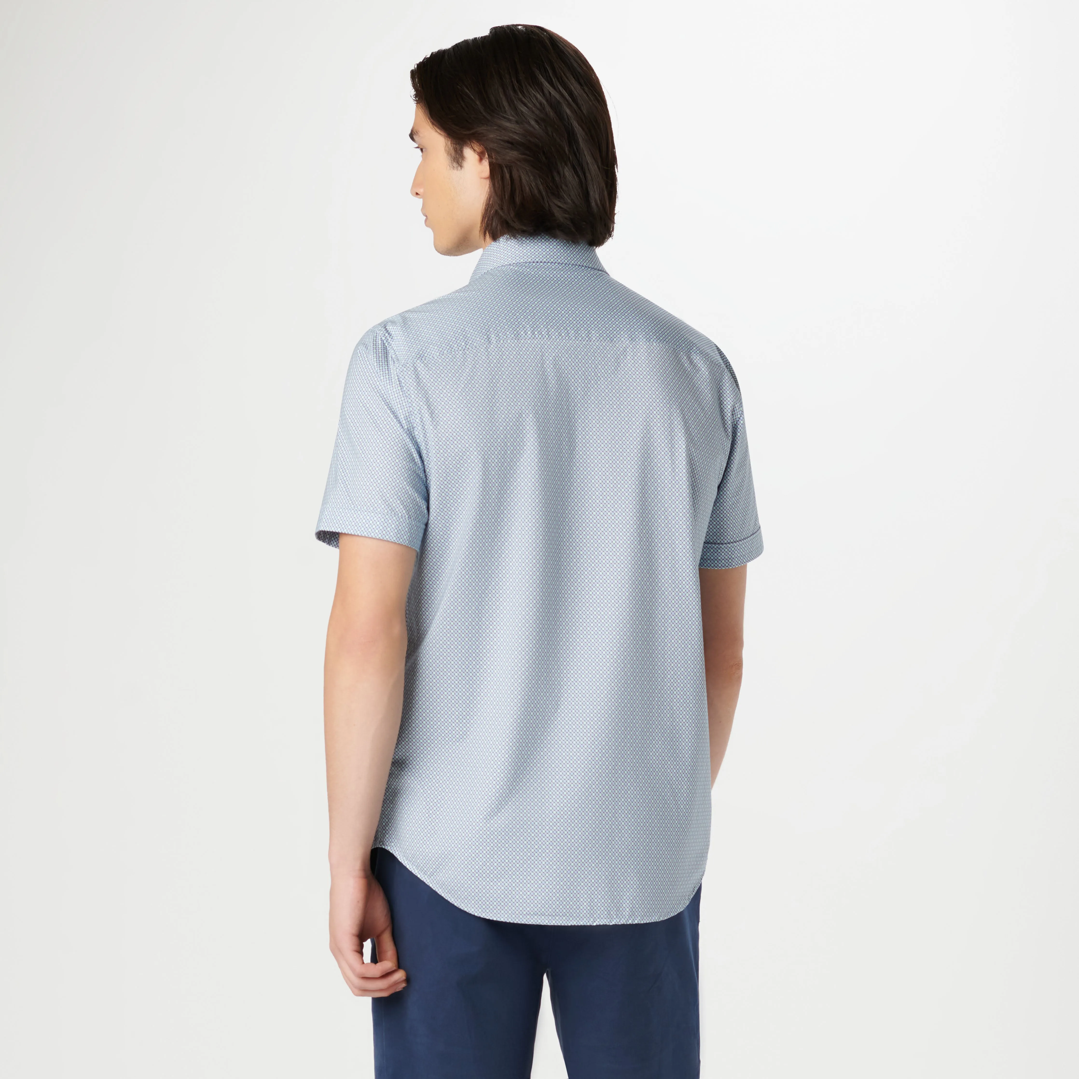 Miles Geometric OoohCotton Short Sleeve Shirt