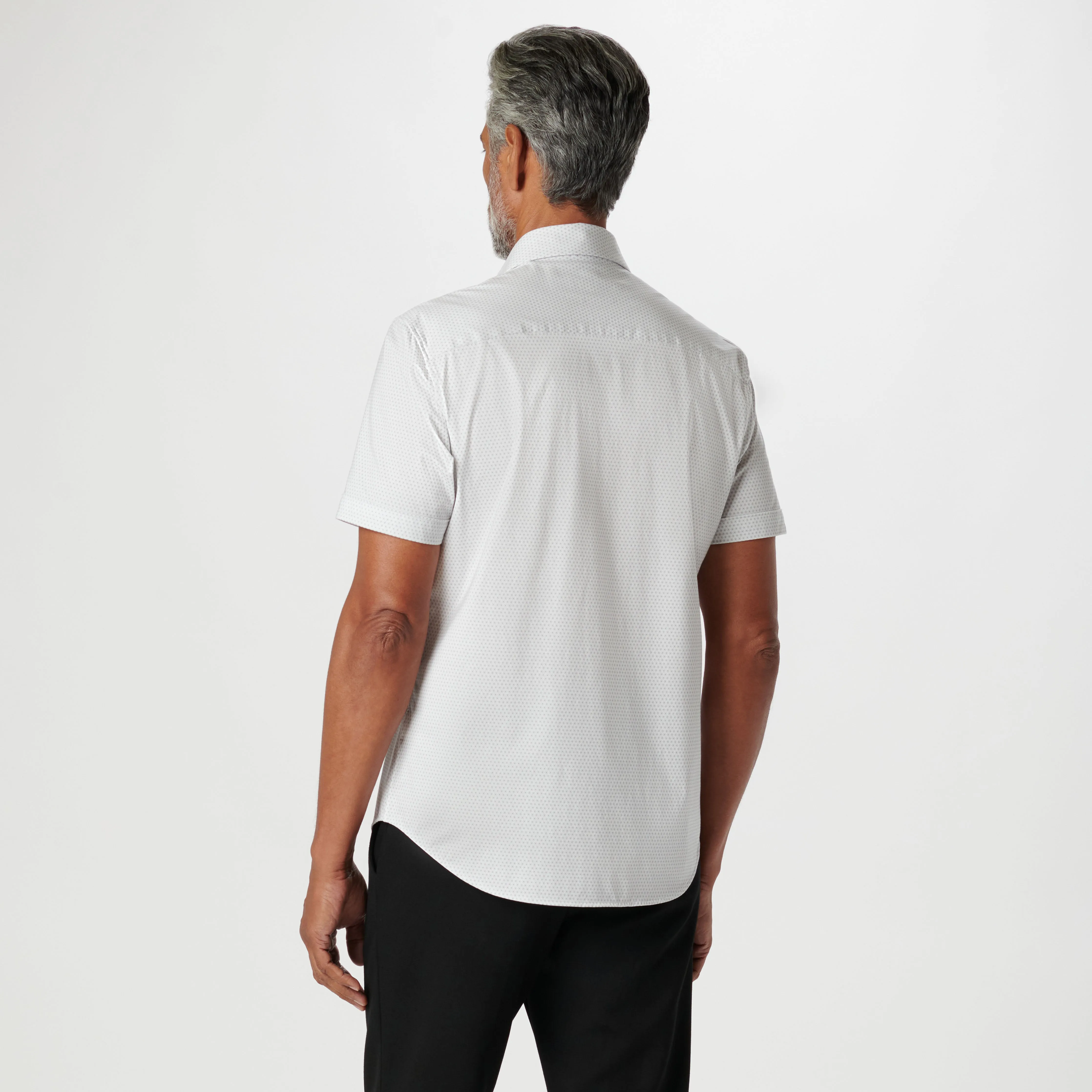 Miles Geometric OoohCotton Short Sleeve Shirt
