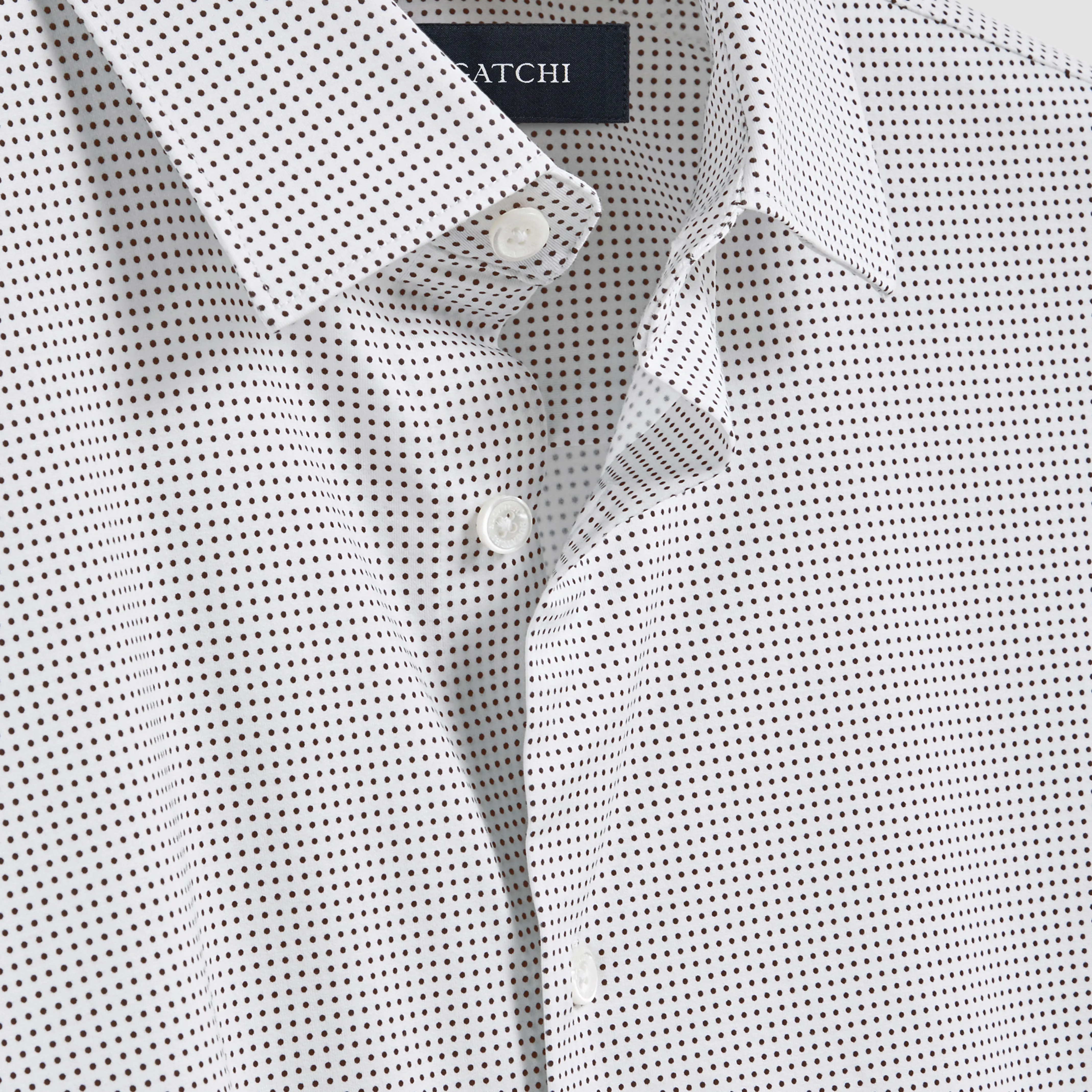 Miles Pin Dot OoohCotton Short Sleeve Shirt