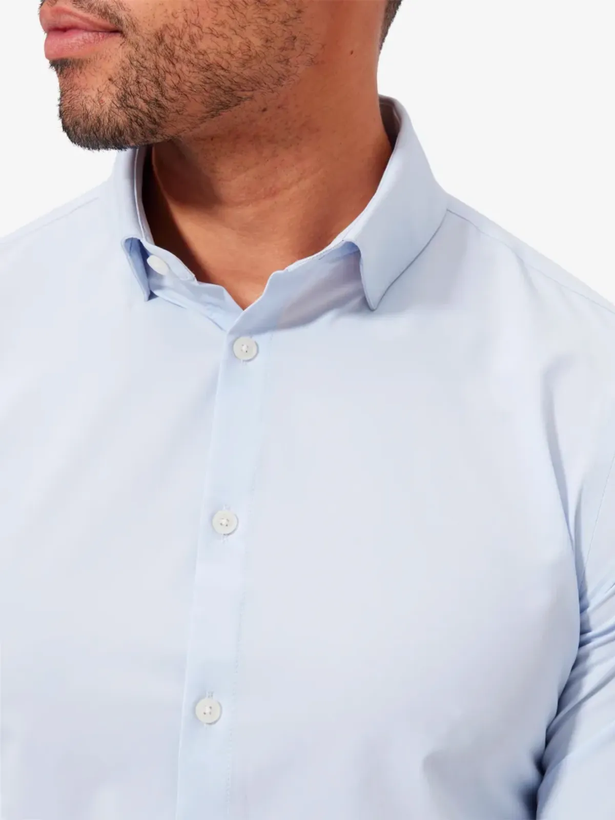 Mizzen   Main Leeward Dress Shirt - Light Blue Solid