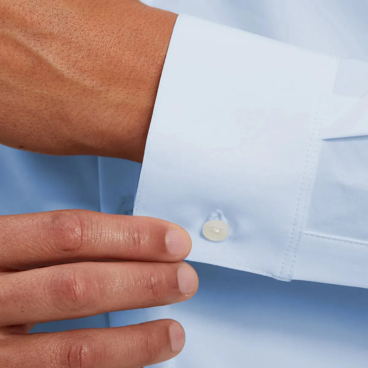 Mizzen   Main Leeward Dress Shirt - Light Blue Solid