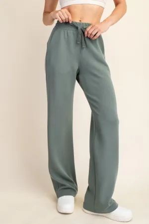 MODAL POLY SPAN SCUBA STRAIGHT PANT
