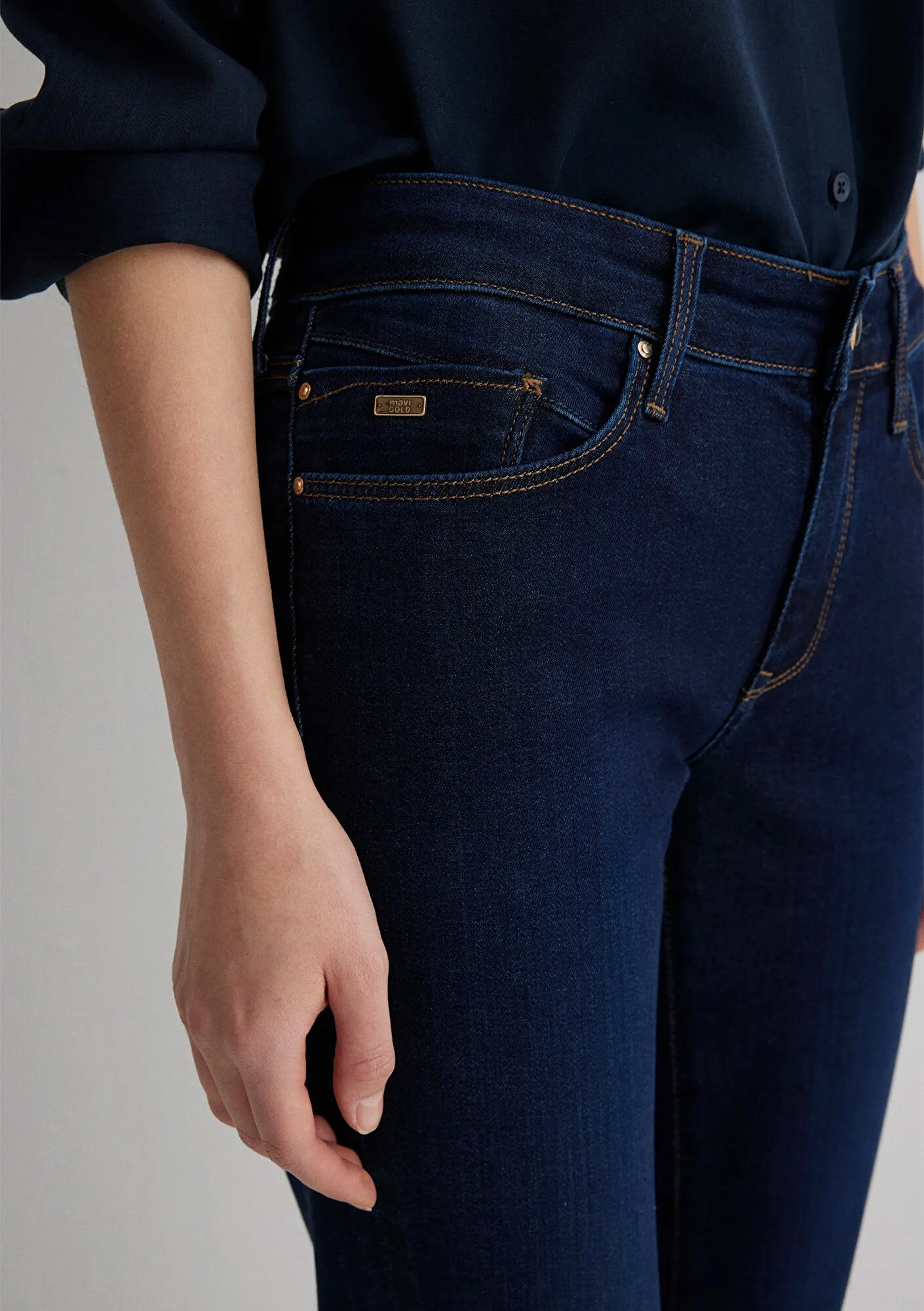 Mona Indigo Gold Jean Pants