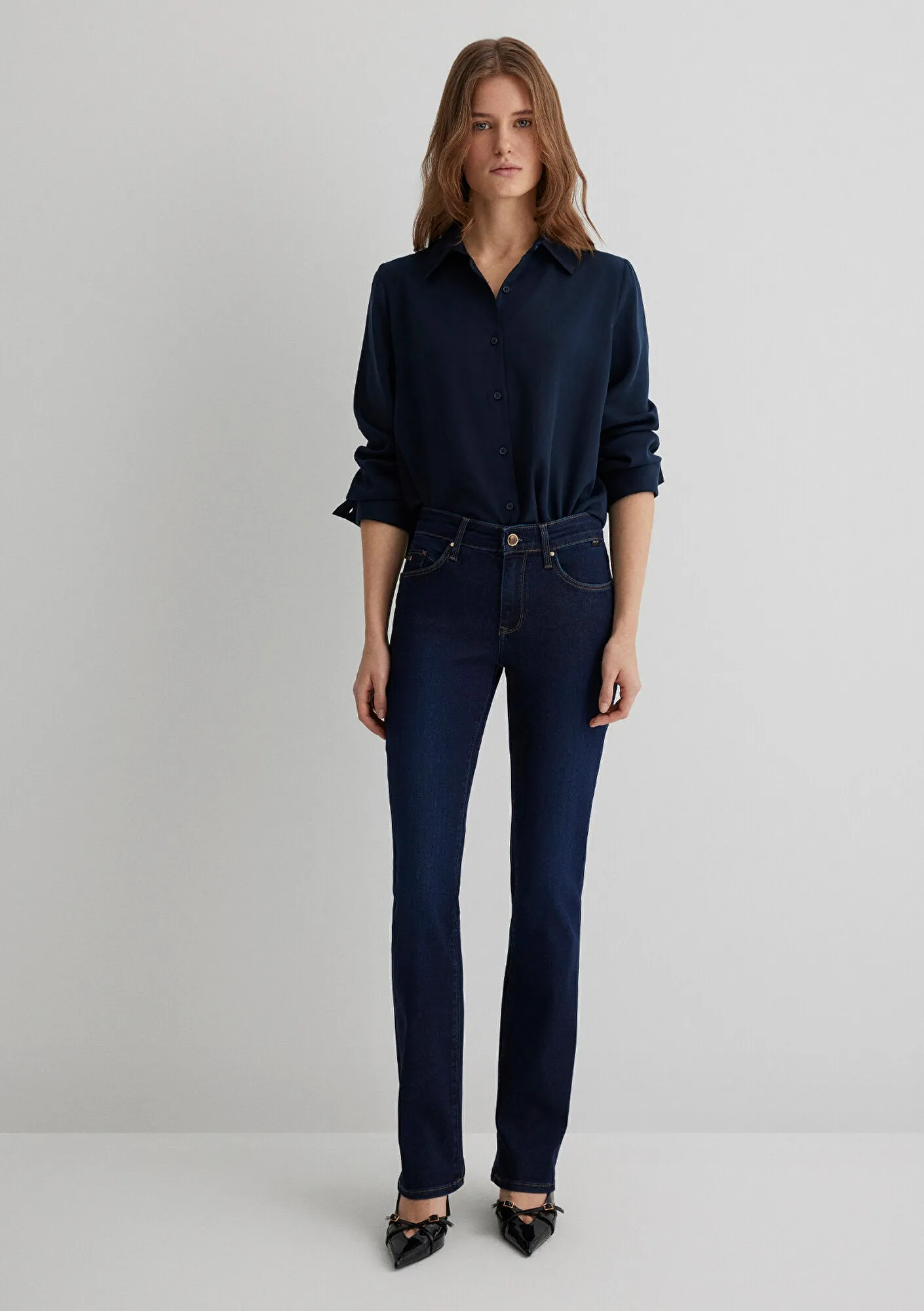 Mona Indigo Gold Jean Pants