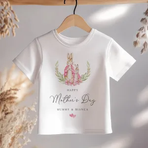 Mother's Day Peter Rabbit Inspired Girl Personalised Kids & Toddler T Shirt