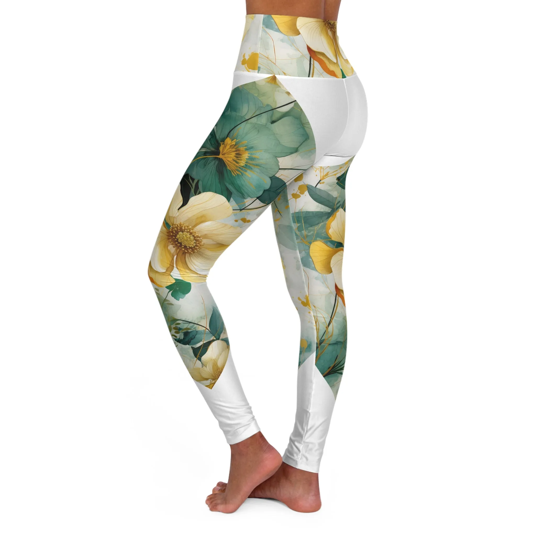 Mystic Melodies High Waisted Yoga Leggings - Perfect for Exercise and Relaxation