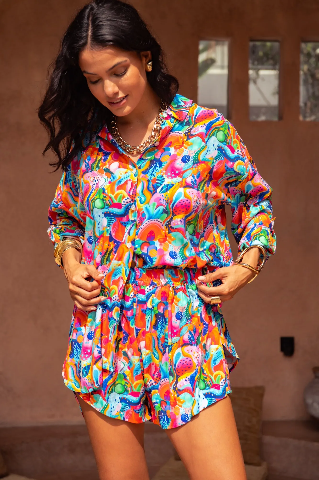 Nadia Shorts - Fruity Seabed