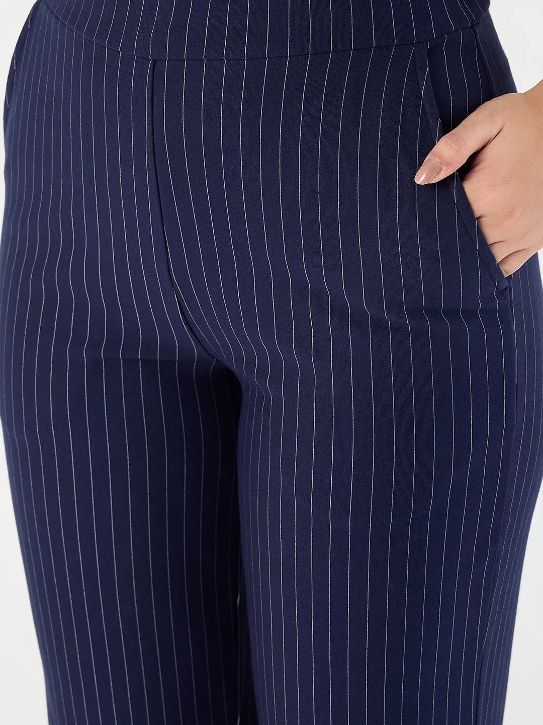 Navy Stripe Pant