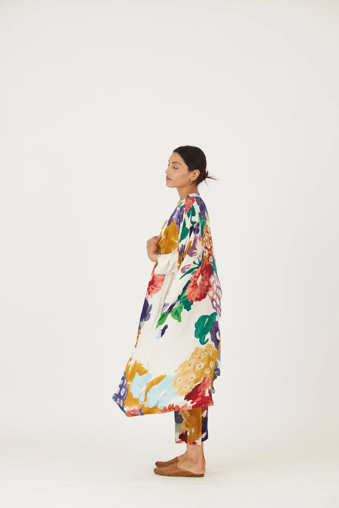 New Season Fall 24/Summer 25-Coord Set-Crepe-Farah White-YAMLS12-Fashion Edit Yam
