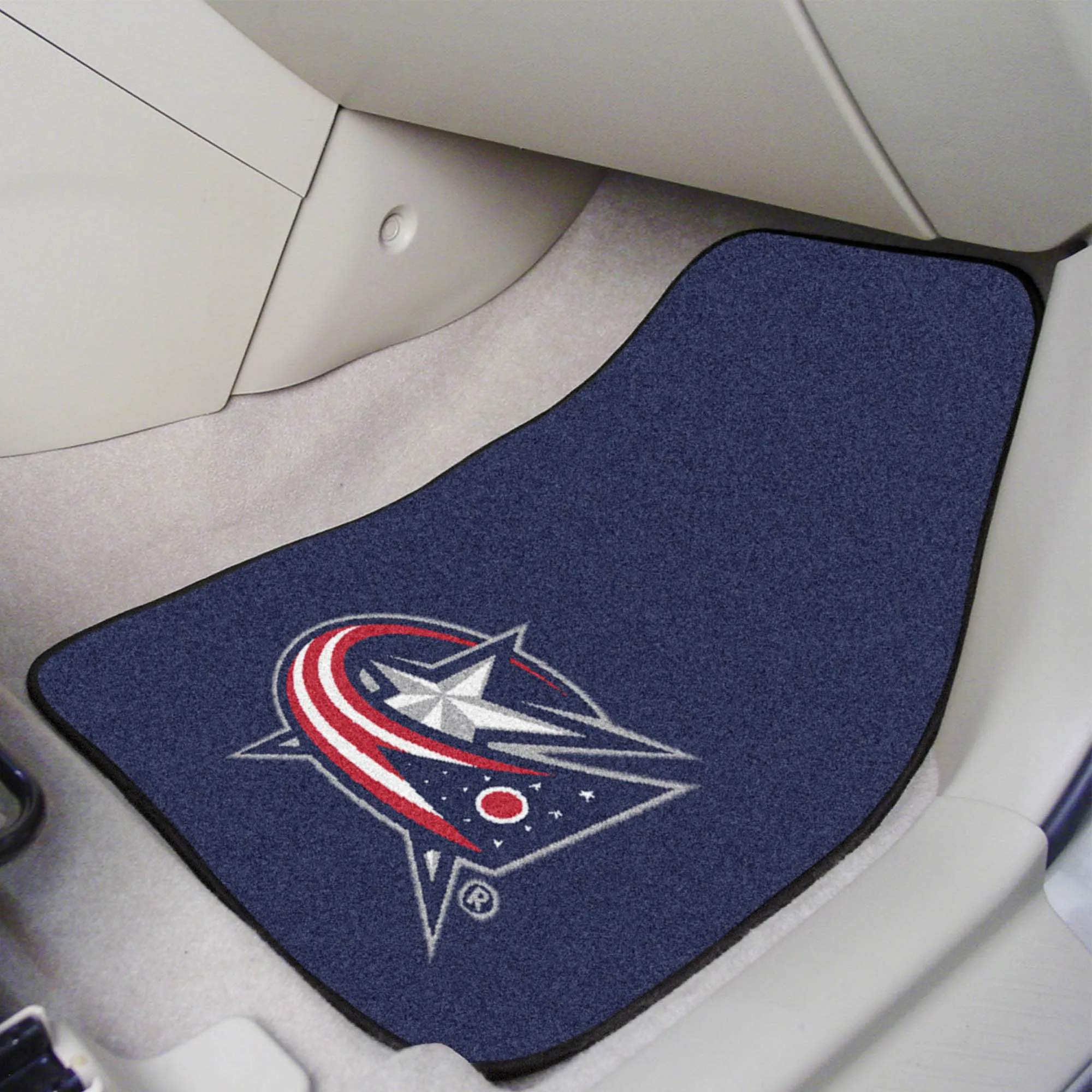 NHL - Columbus Blue Jackets 2-pc Carpet Car Mat Set
